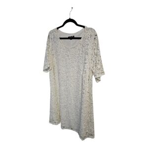 Sharagano Cream Lace Dress